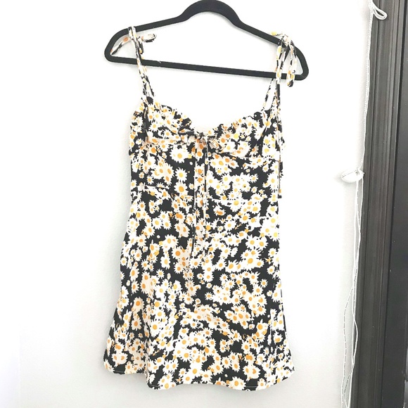THRIFTED Floral Mini Dress - Picture 1 of 3